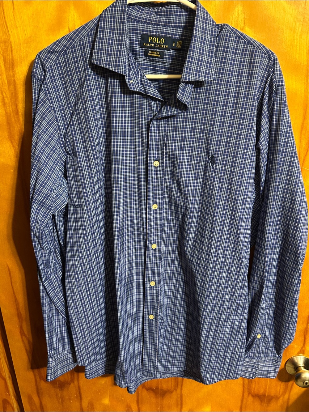 Polo by Ralph Lauren Navy Blue Multi-Check Button-Down Shirt